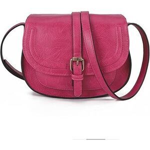 Crossbody Bags For Women,Small Saddle Purse And Boho Cross Body Handbags,Vegan
